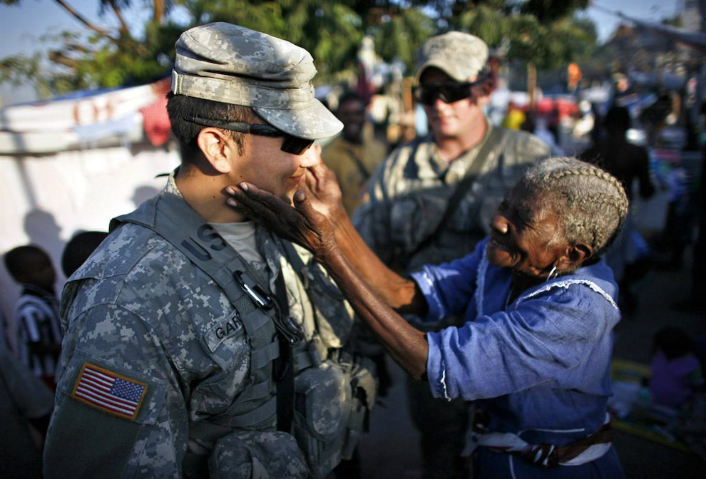 Американский солдат на Гаити