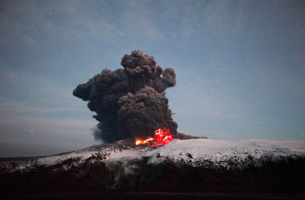 Исландский вулкан