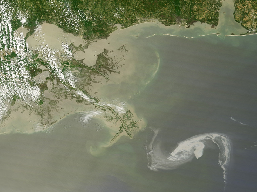 нефтяное пятно в Луизиане