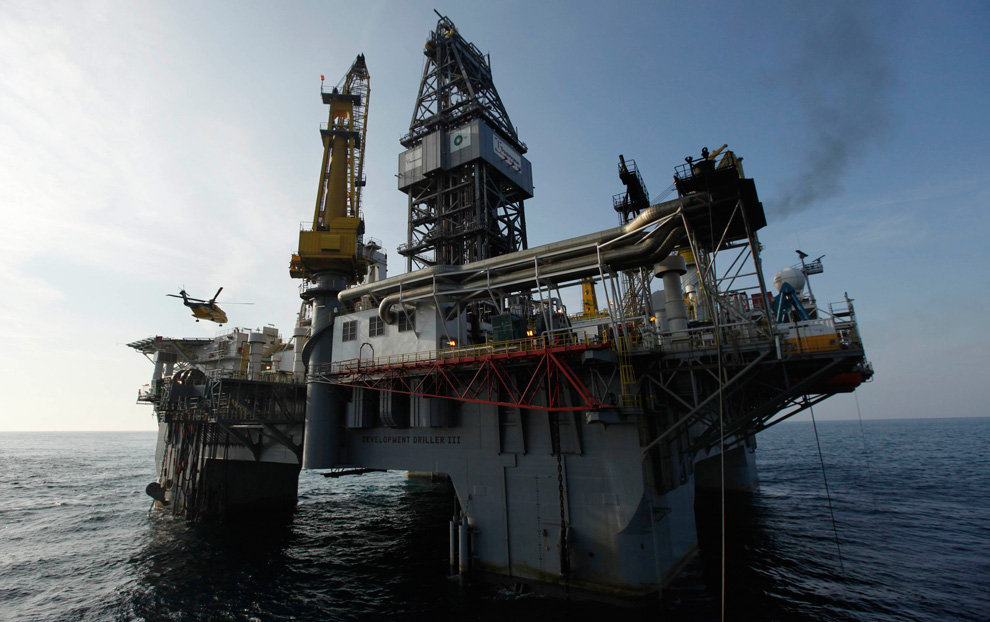 утечка нефти в море