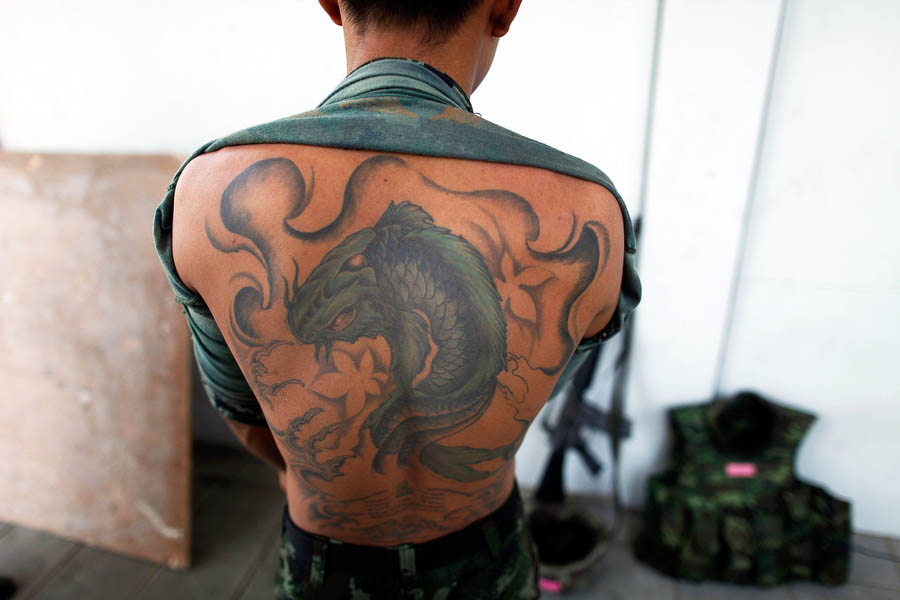 Татуировка тайского солдата