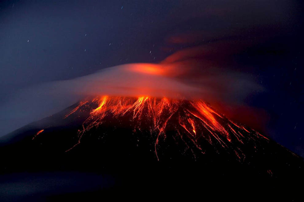 Вулкан в Эквадоре