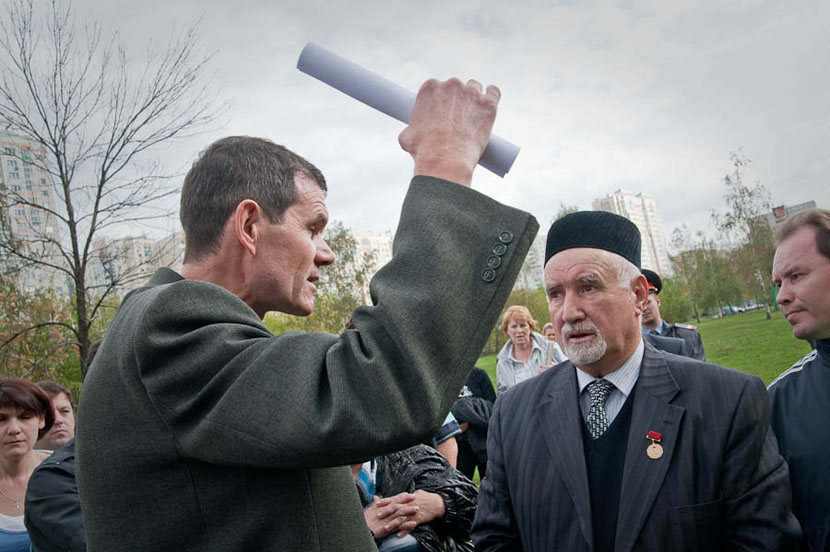 Народный сход против строительства мечети в юго-восточном округе Москвы