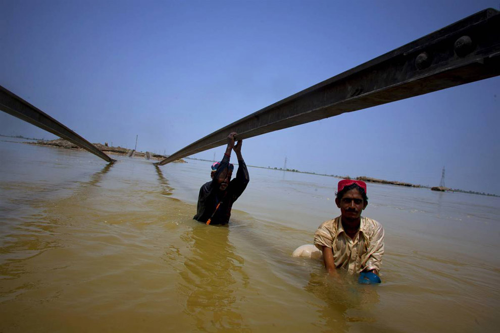 Последствия наводнения в Пакистане
