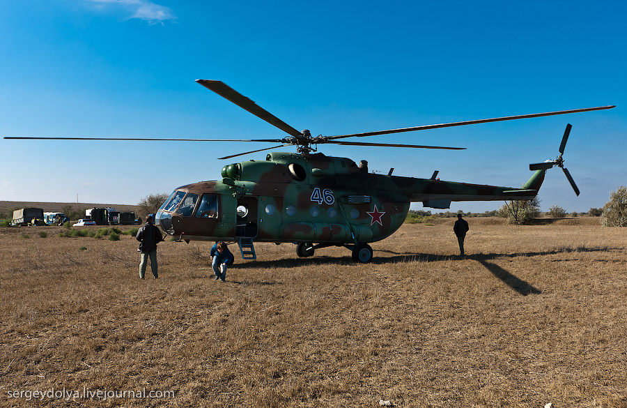 Астраханский край с вертолёта