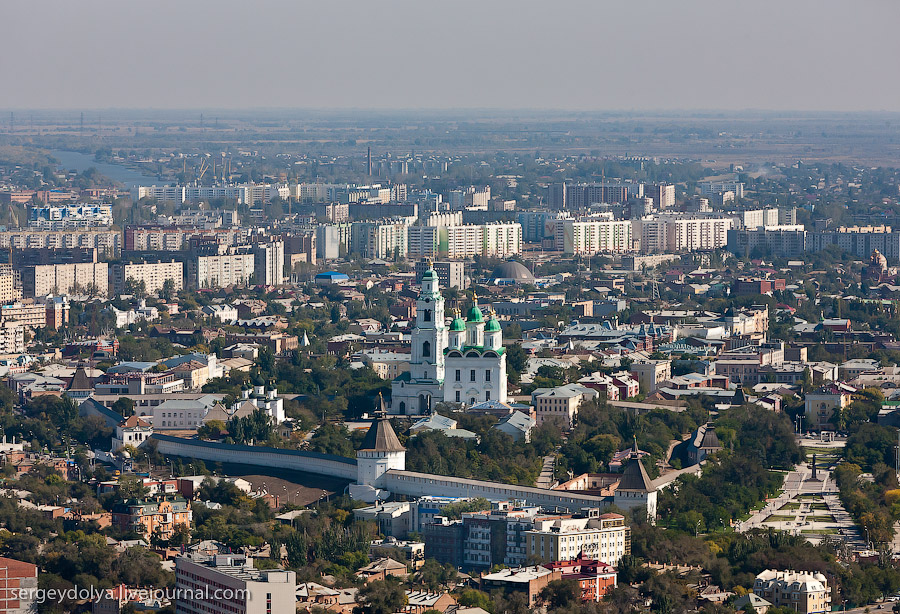 Астраханский край с вертолёта