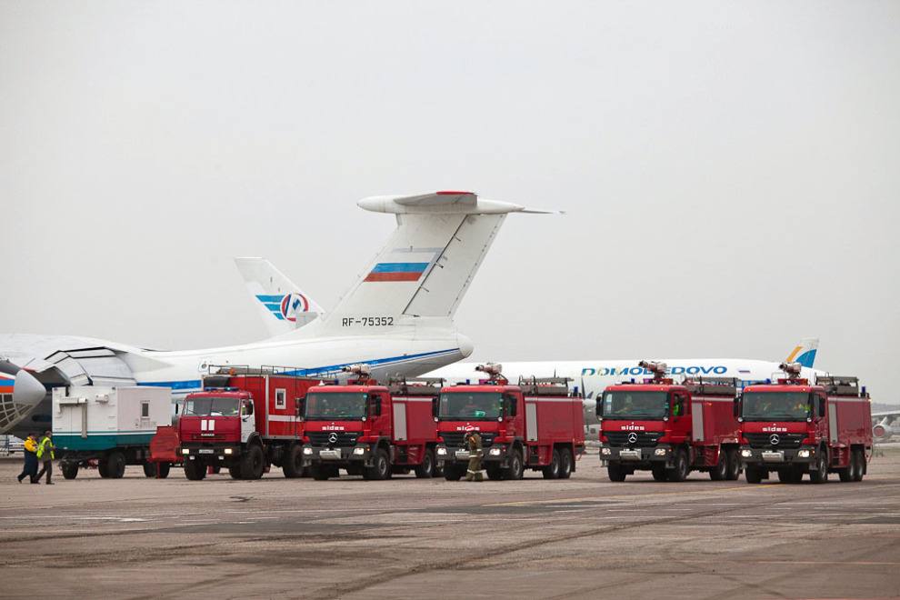 Аварийно-спасательные учения в аэропорту "Домодедово"
