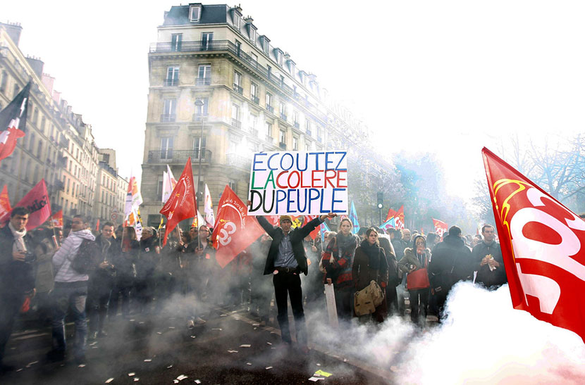 Французский народ против пенсионной реформы