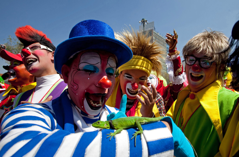 Съезд клоунов в Мексике