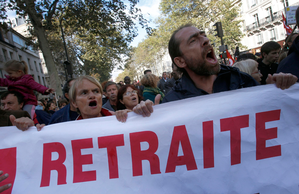 Французский народ против пенсионной реформы