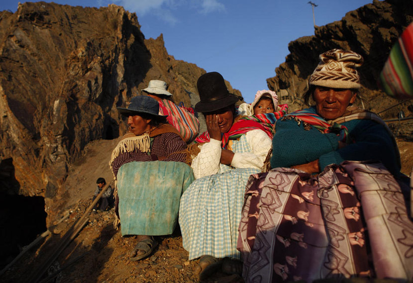 Шахта по добыче золота, Боливия