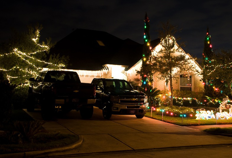 Украшение домов к Рождеству