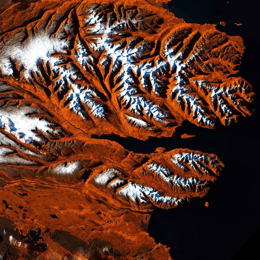 Фото Земли из космоса: Исландия