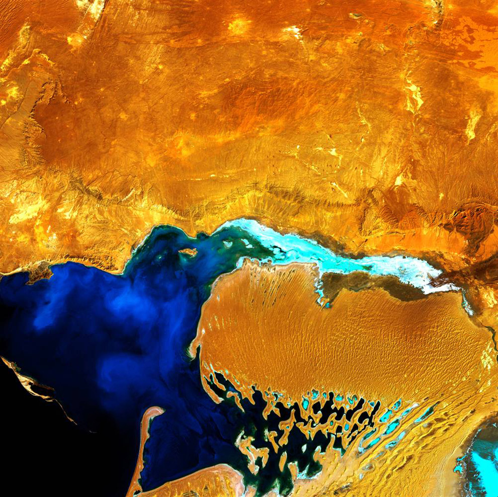 Фото Земли из космоса: полуострова Дарджа