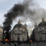 Акции протеста в Риме против правительства Берлускони (продолжение)