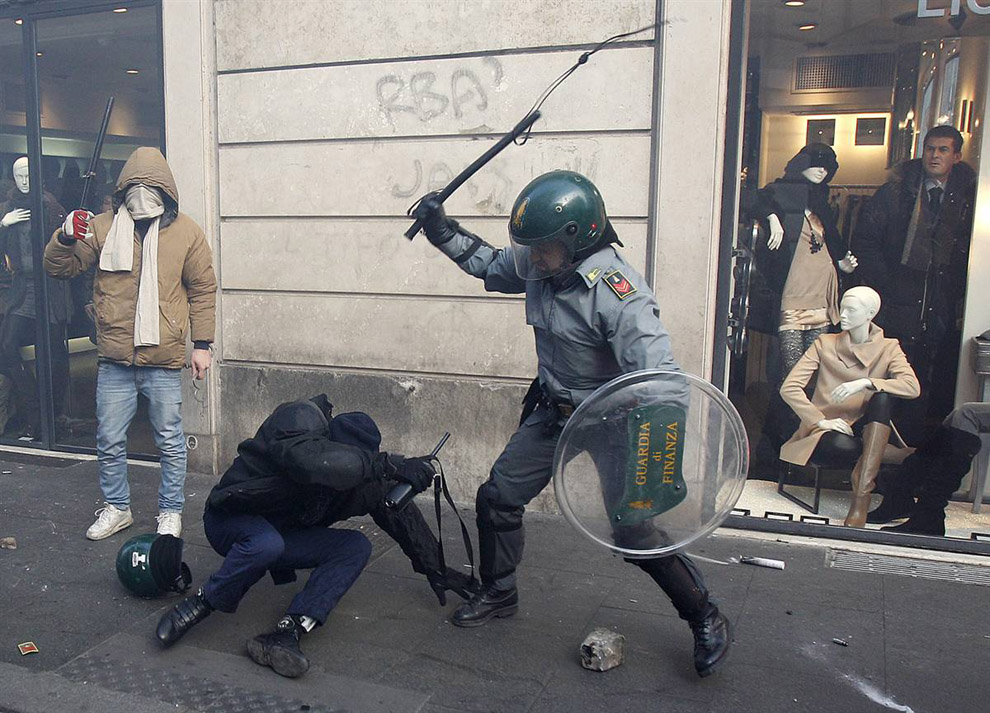Акции протеста в Риме