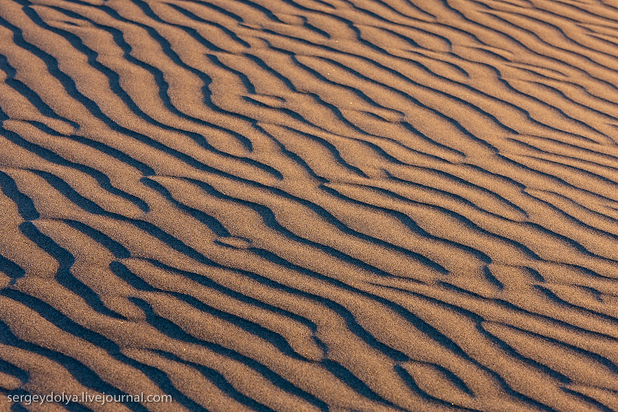 Песчаные дюны Долины Смерти