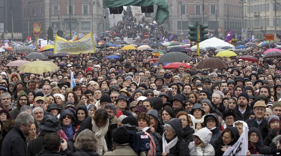 Женский марш против Берлускони