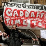 Демонстрации против Каддафи по всему миру