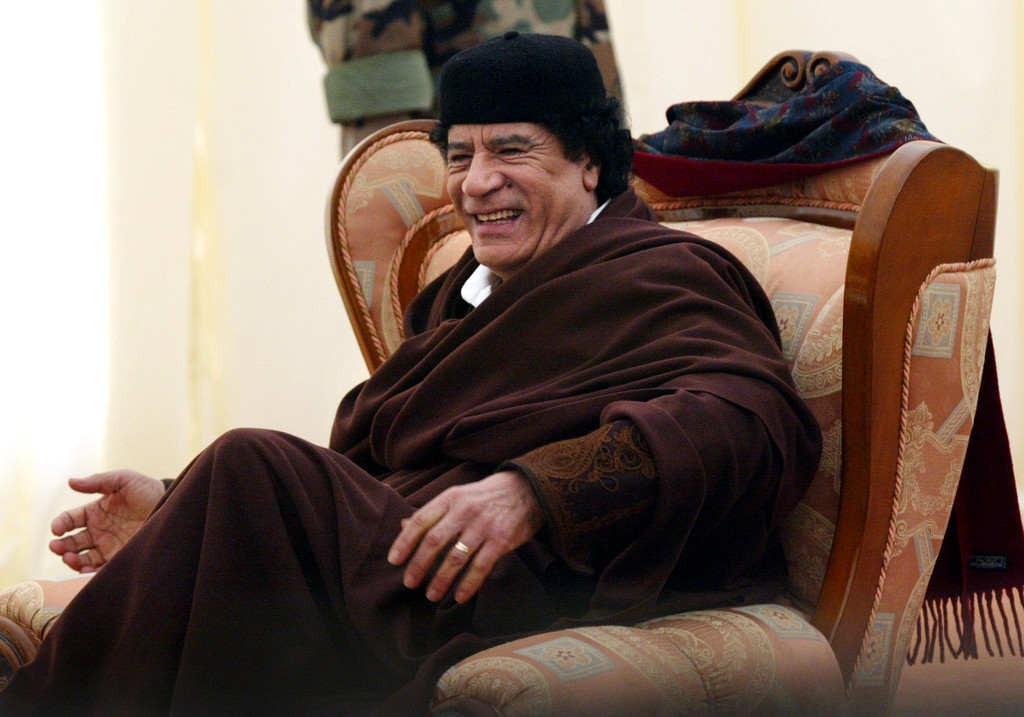 Каддафи в ливийском городе Сирт