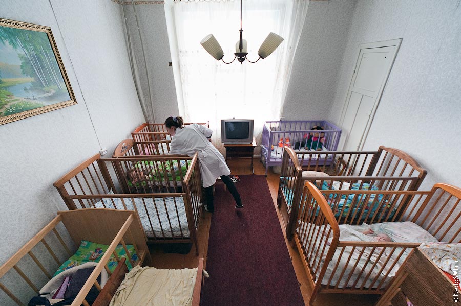 Детская спальня центра "Колыбель".