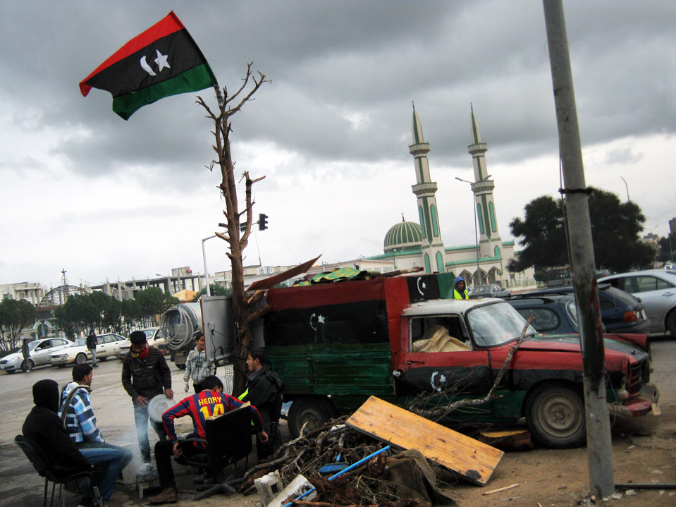Бывший гоусдарственный флаг Ливии
