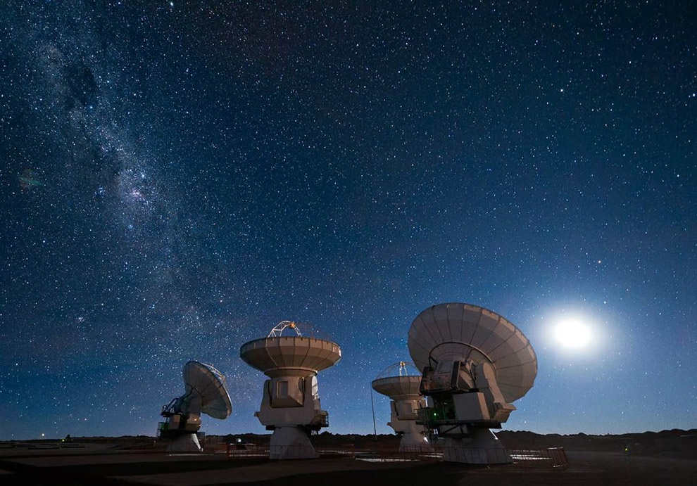 Антенны радиотелескопов Европейской южной обсерватории