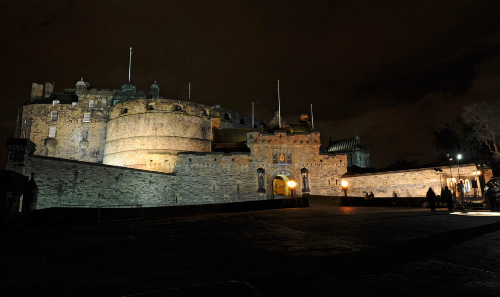 Эдинбургский замок в Шотландии 