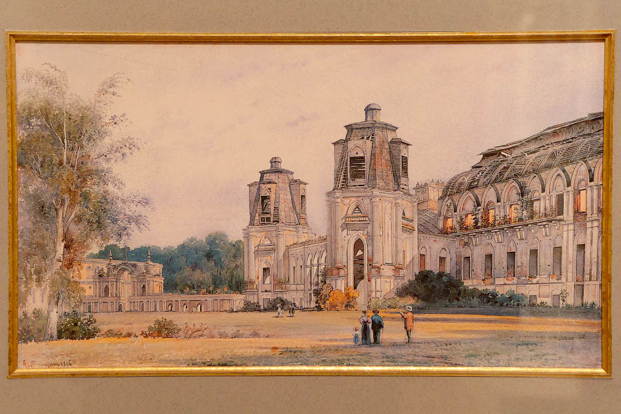 Старое изображение царицынского дворца