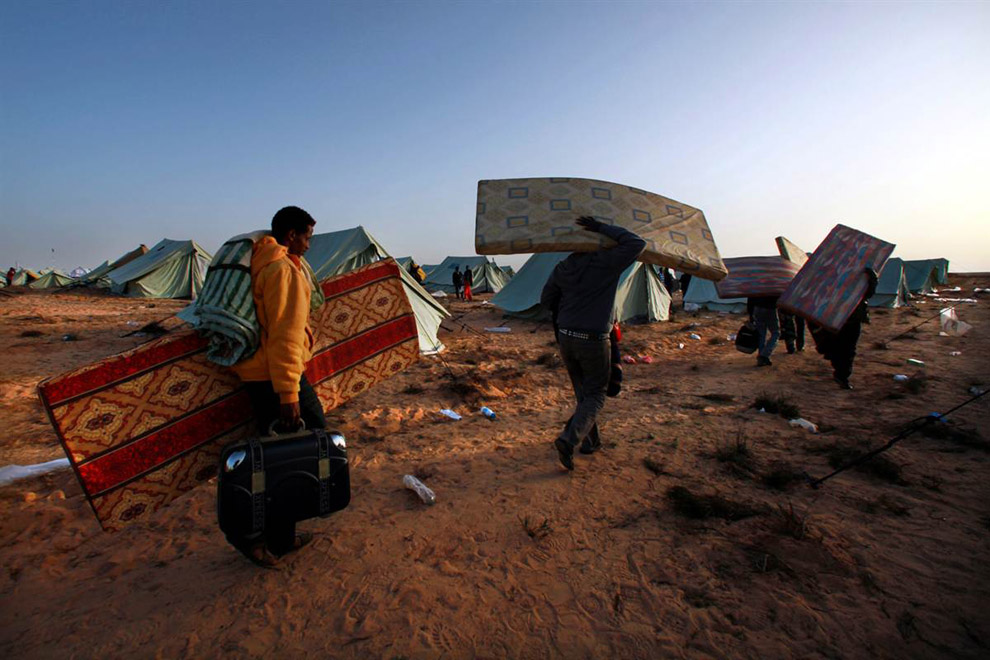 Лагерь для беженцев в Ливии