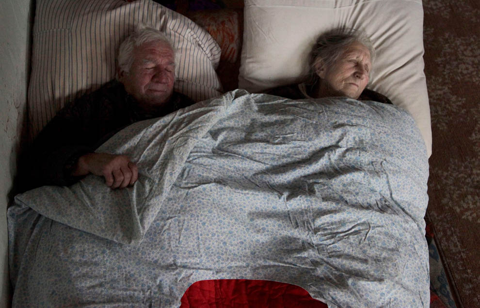 Лидия Масановиц и ее муж Михаил Масановиц спят рядышком