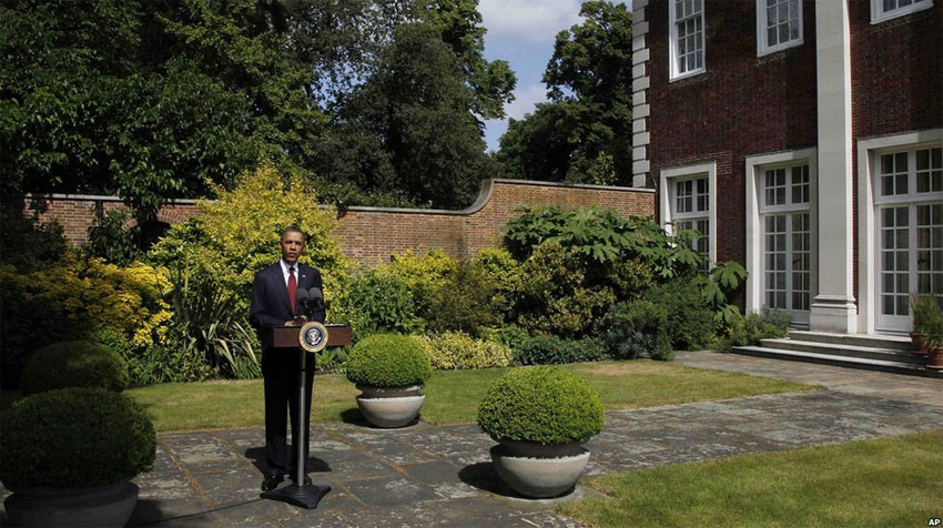 Обама в Уинфилд-хаусе
