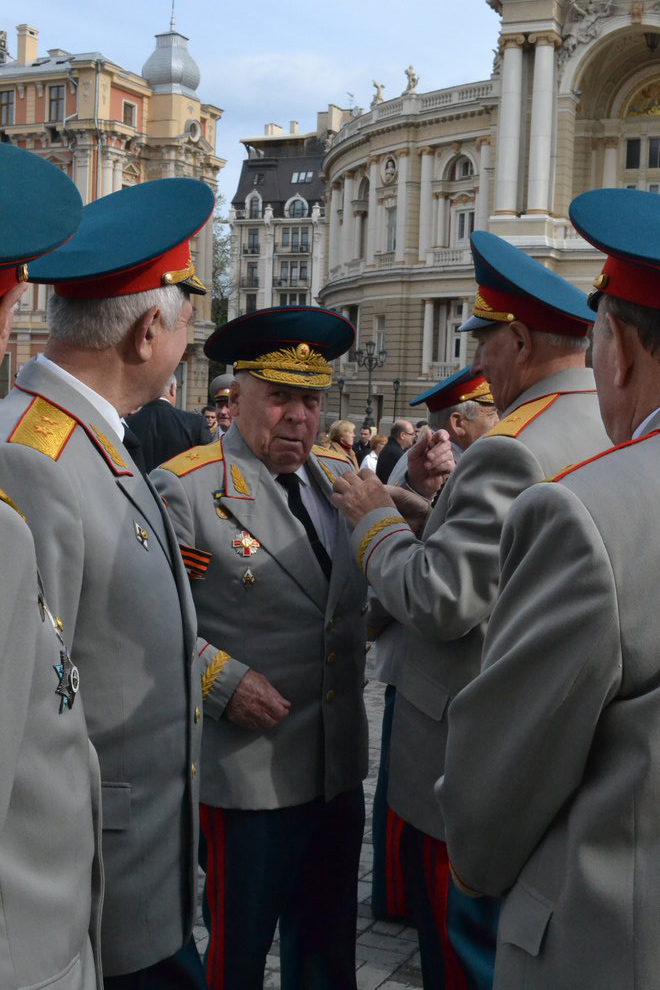 Ветераны войны в городе Одесса