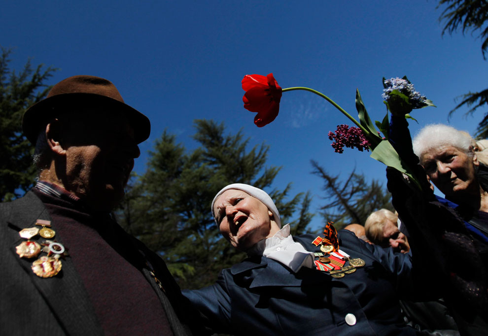 Ветераны второй Мировой Войны празднуют День Победы в Тбилиси
