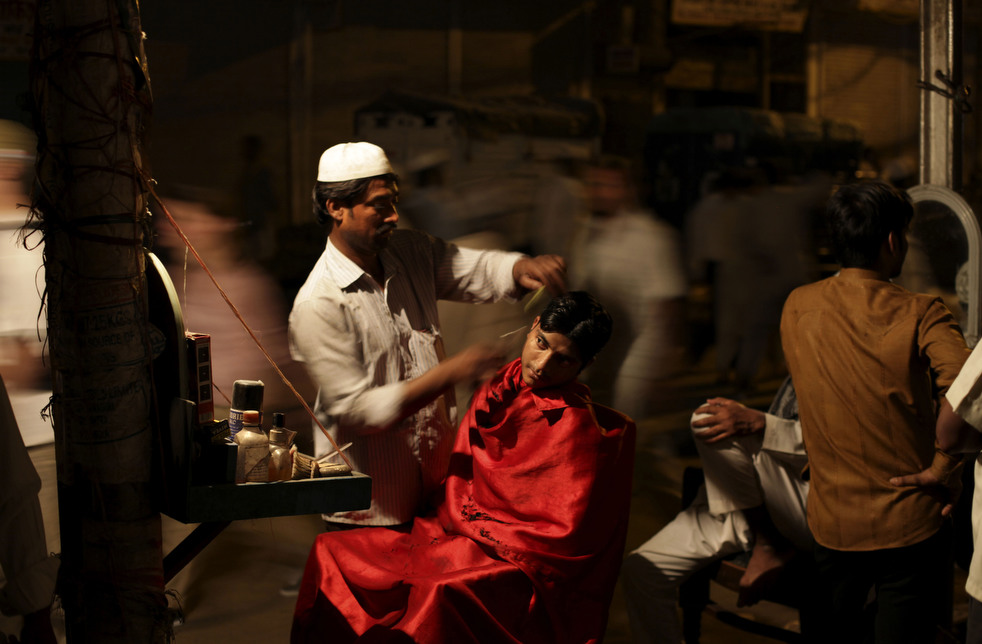 Парикмахерская в Индии