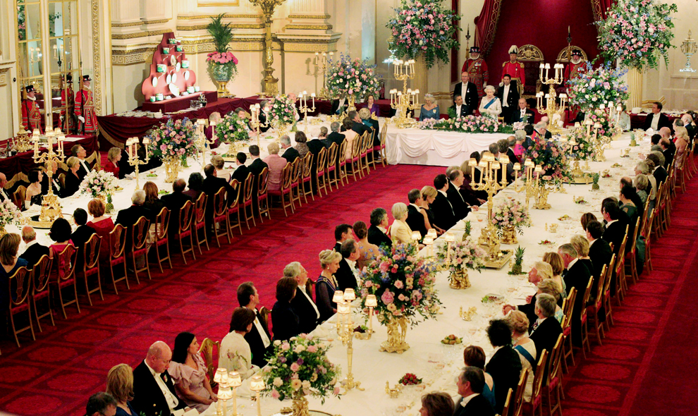 Государственный обед в Букингемском дворце 