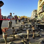 Неразорвавшиеся бомбы на улицах Мисураты