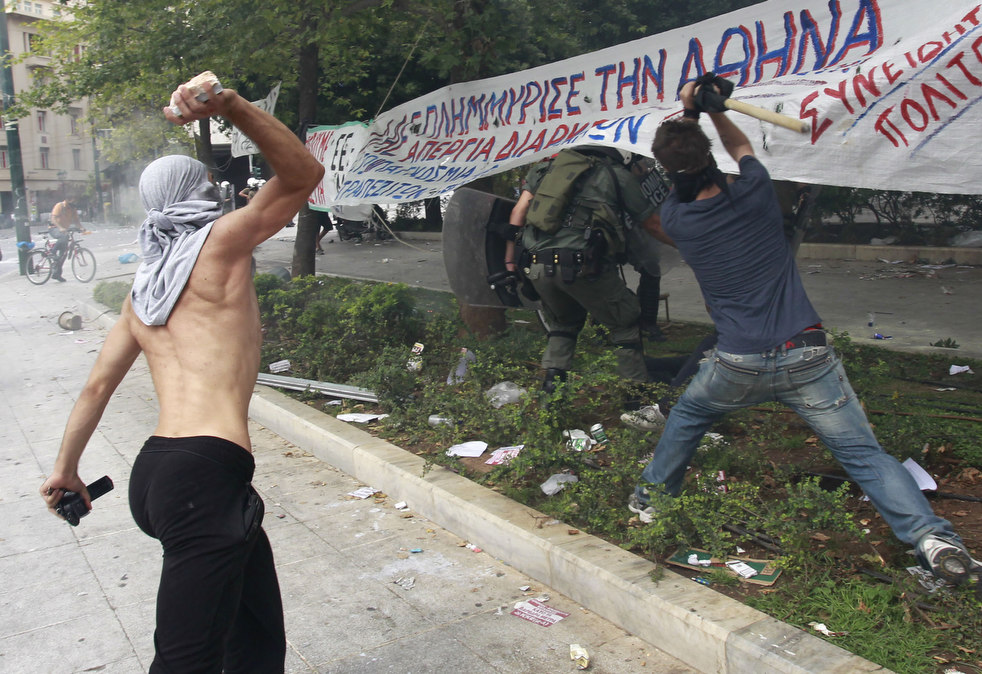 Демонстрации в Греции