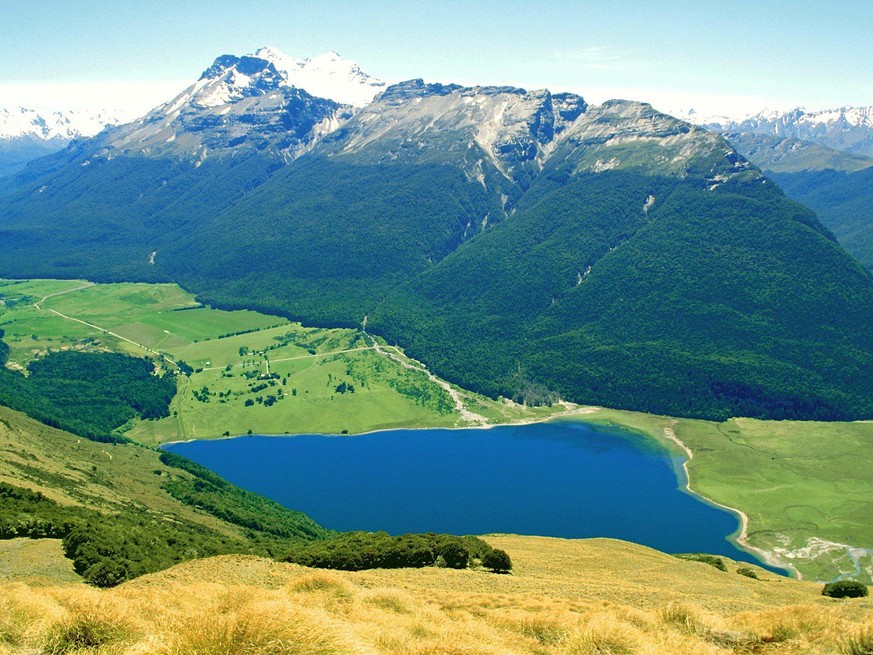 Алмазное Озеро, Рай, Новая Зеландия