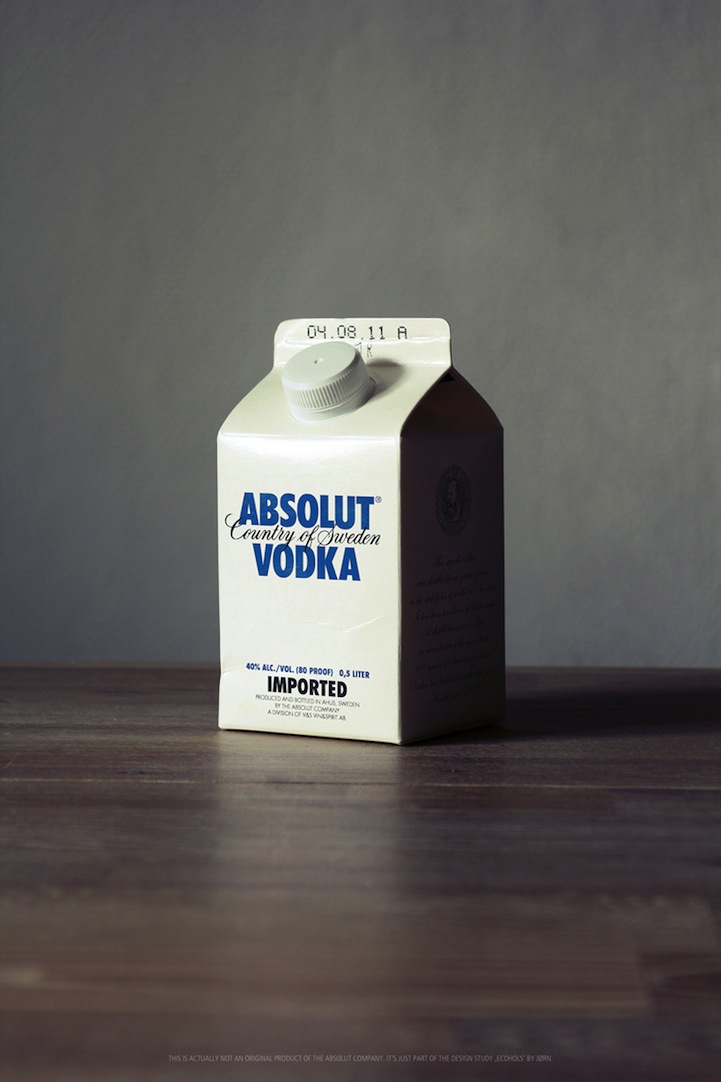 Водка "Absolut" в картонном пакете