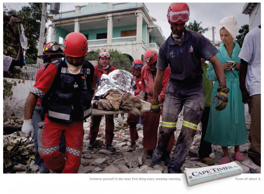 Газета Cape Times: Спасатели