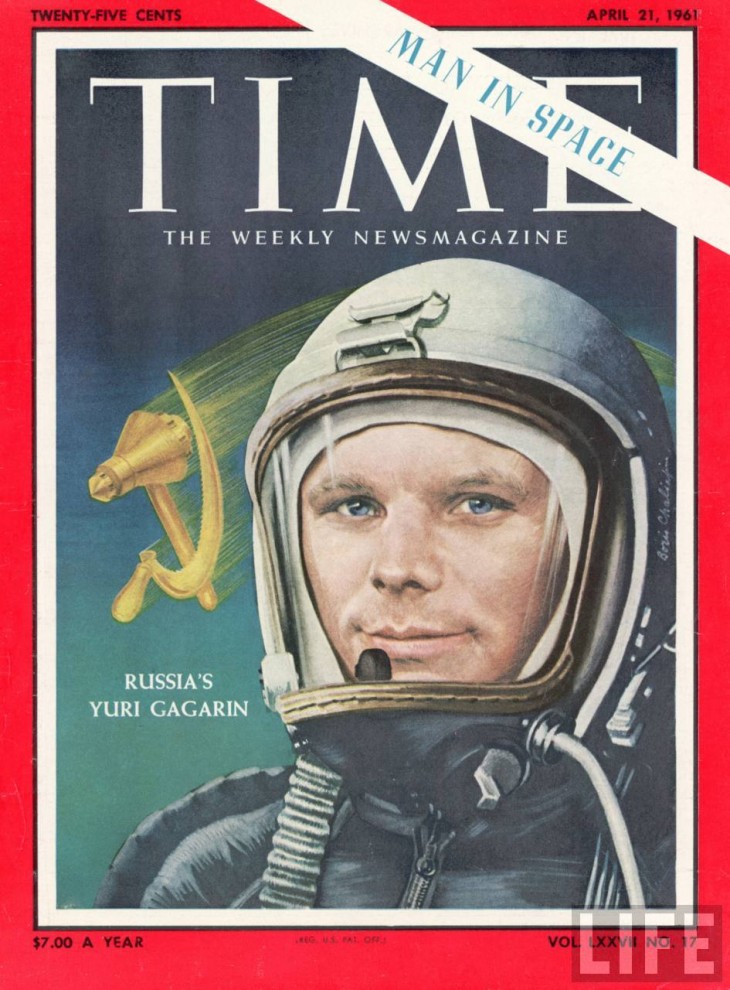 Гагарин на обложке Time, 1961