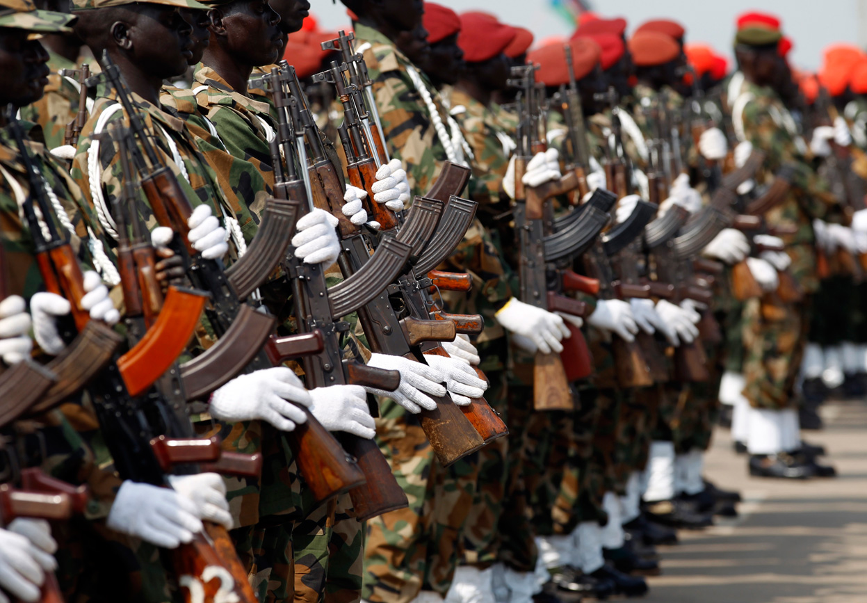 Солдаты Народной армии освобождения Судана