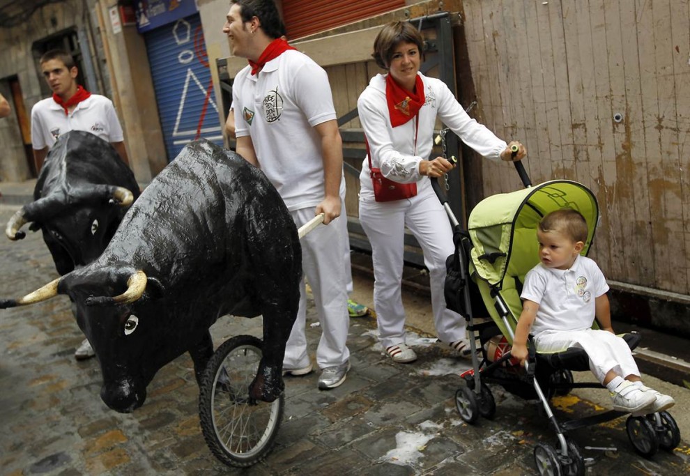 Детский забег с быками