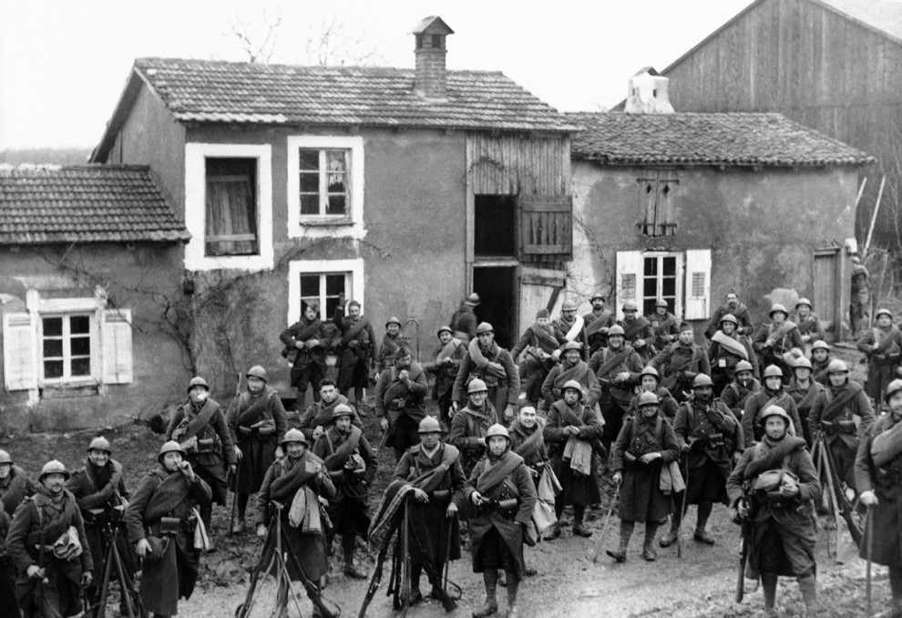 Французские солдаты перед Второй мировой войной
