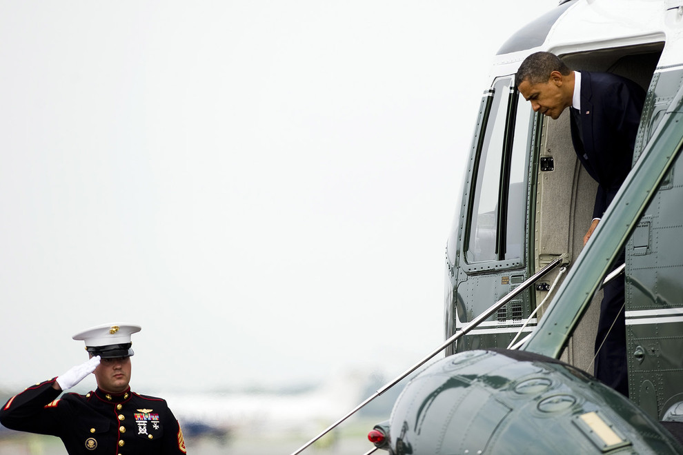 Обама на военной базе