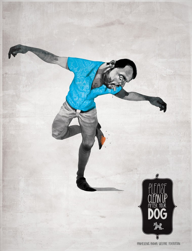 Реклама: убирайте за собаками