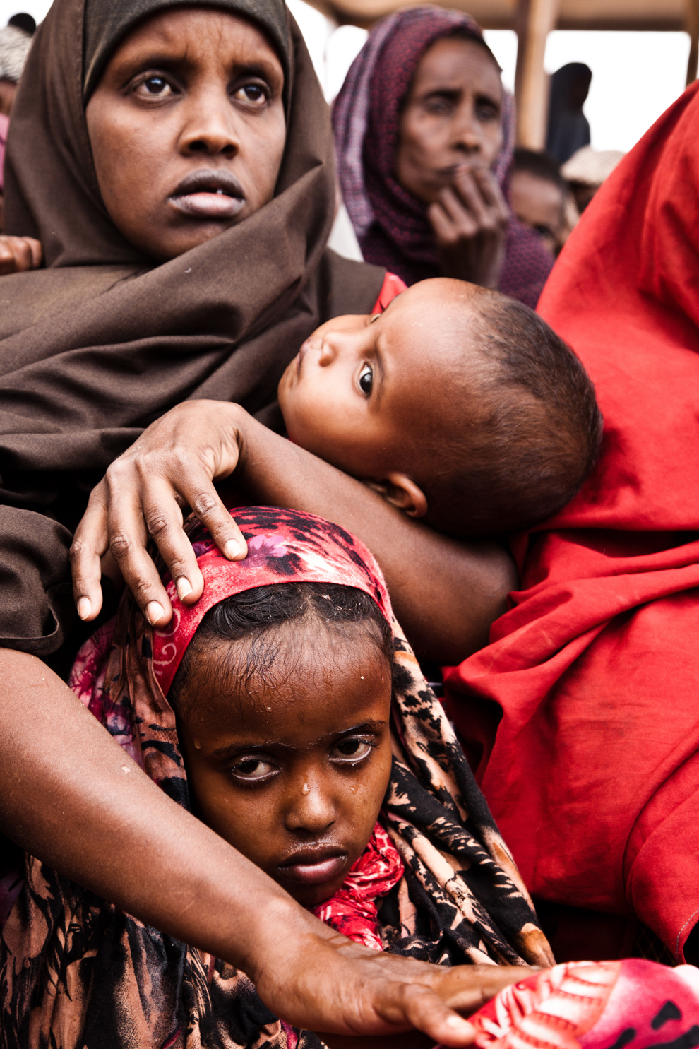 Сомалийская беженка с детьми