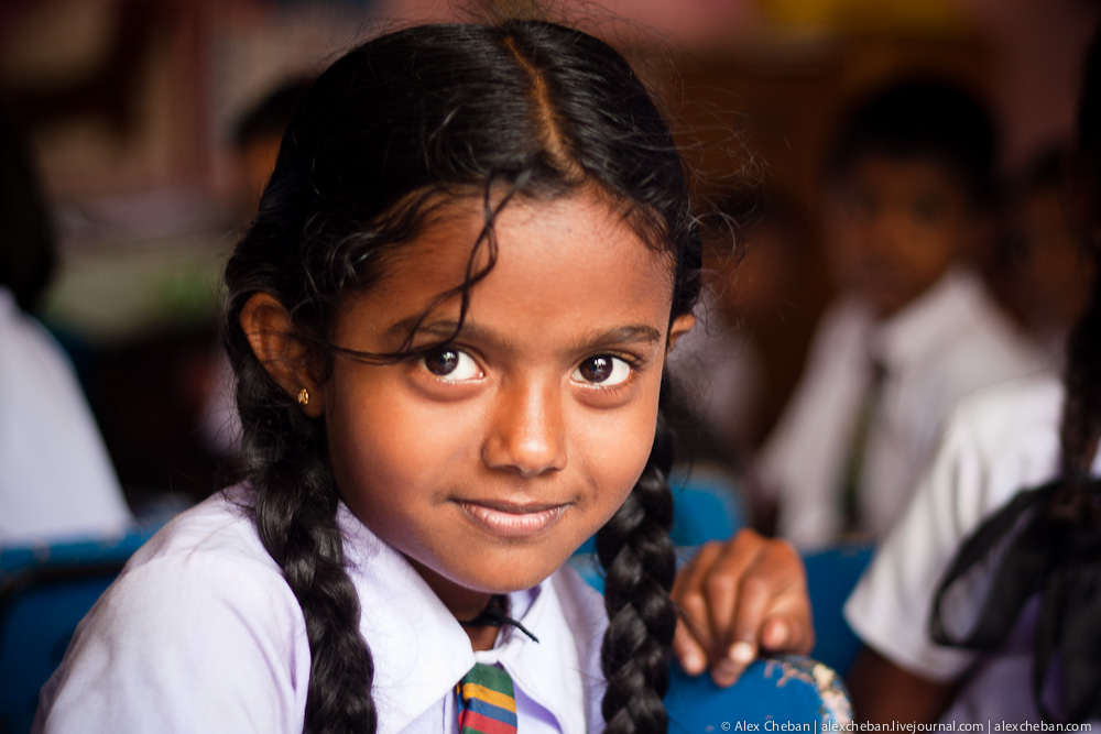 Первое сентября в Шри-Ланкийской школе
