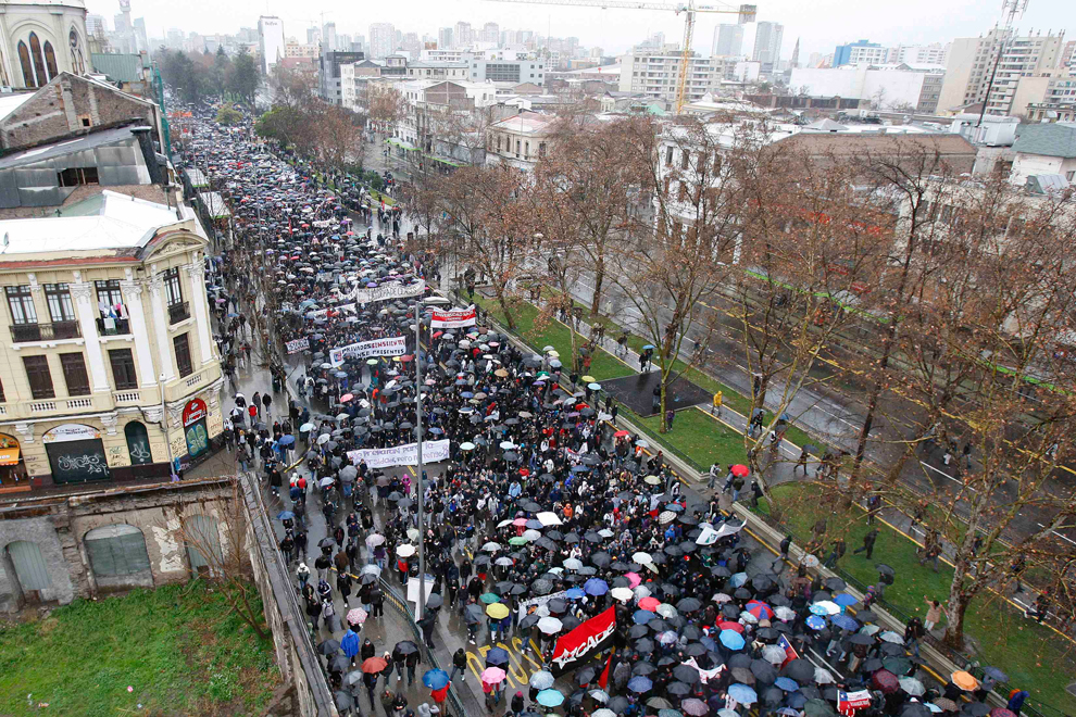 Студенческая демонстрация в Чили
